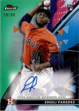 Enoli Paredes 2021 Topps Finest Green Refractor On Card Auto #FA-EP 59/99