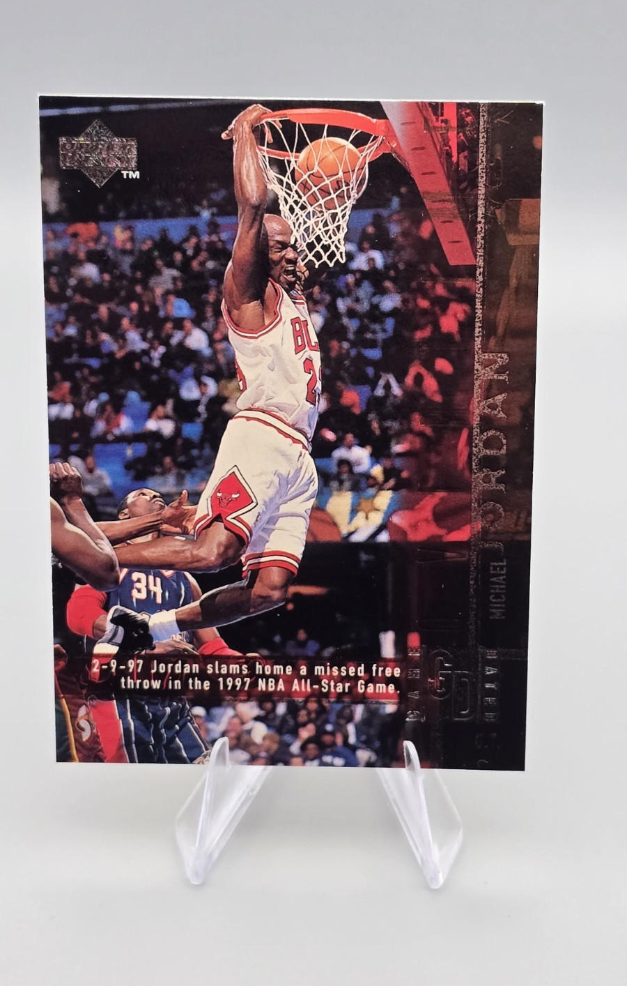Upper Deck 1996-97 Michael Jordan #316 Chicago Bulls Highlights 1997 NBA ASG