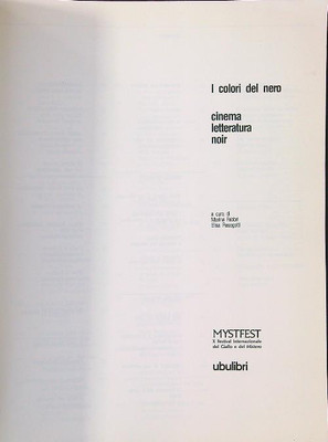 DIE FARBEN DES SCHWARZEN AA.VV. UBULIBRI 1989 \