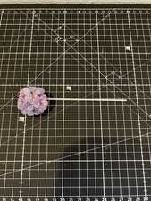 TsumamiZaiku Hairpin Silk 4mm Kimono Wavy Vintage Used