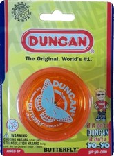 DUNCAN BUTTERFLY YO-YO - THE ORIGINAL WORLDS 1 YOYO - ORANGE - BRAND NEW