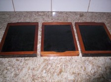 3 Vintage Wood Cut Film Holder