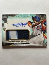 Topps 2023 Inception Christopher Morel Cubs Inception Auto Patch Aqua /50