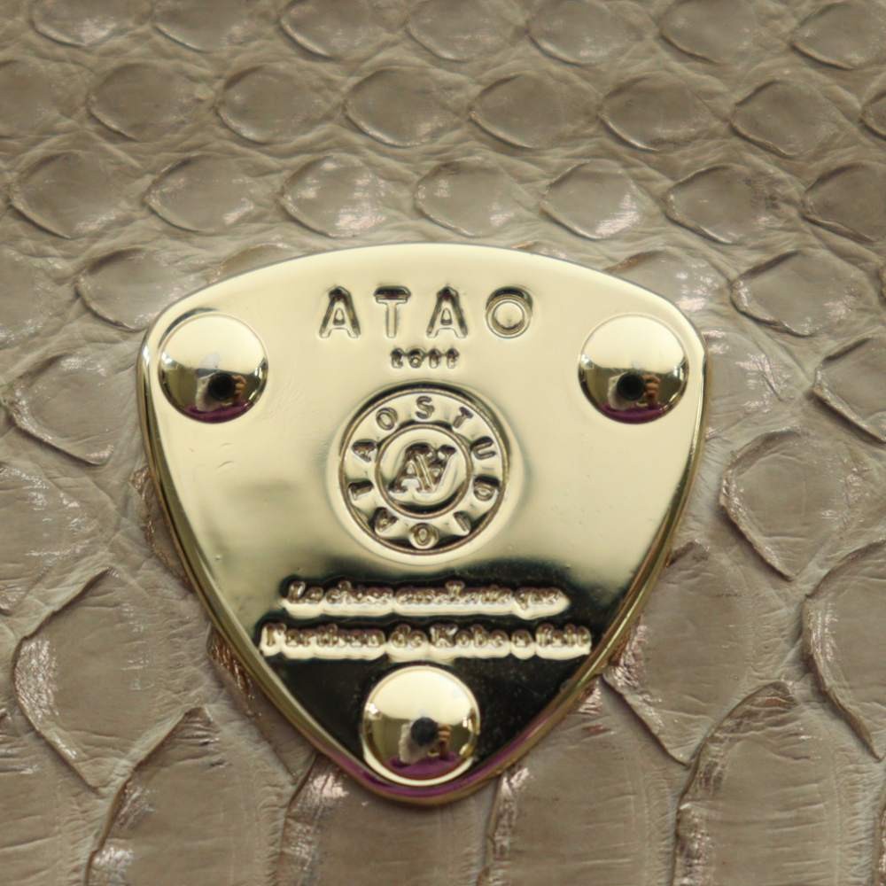 ATAO Python HAKU Wallet Gray Compact Coin Purse U… - image 6