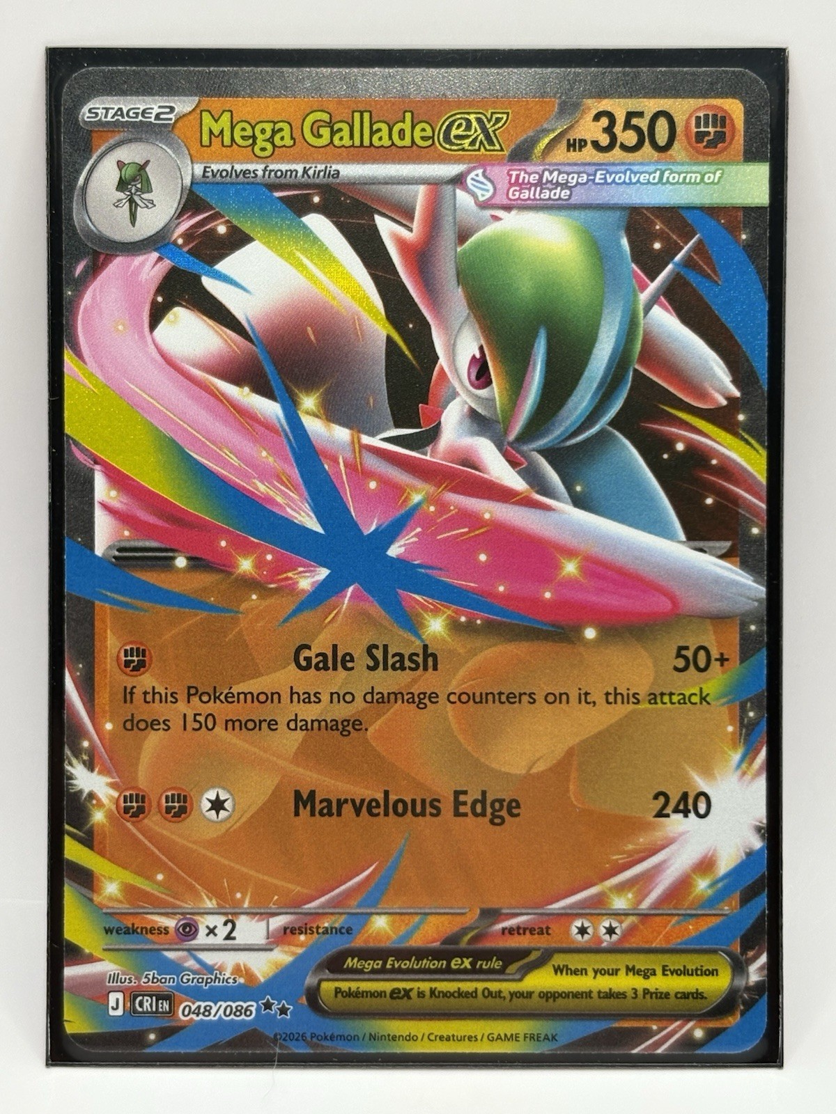 Pokémon TCG Mega Gallade ex 48/86 - Chaos Rising