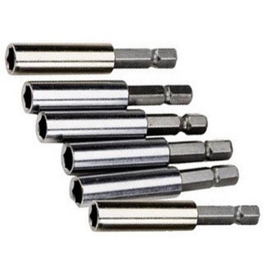 6 Piece Pack of Magnetic Screwdriver Driver Bit Extension Holder Tool Magnet