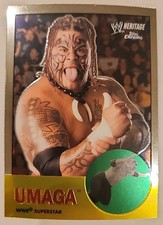 Umaga 2007 Topps Chrome WWE Heritage II Card # 51