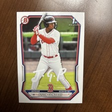 2026 Topps Bowman  Justin Gonzalez Bowman 1st Base In person Auto Red Sox