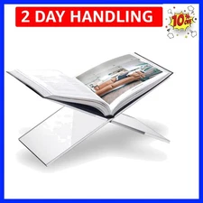 SK Acrylic Book Stand Large - 6 x 12 x 6" - Quran Holder - Coffee Table Book ...