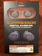 Walker's Suppressor Earbuds, w/Rechargeable Case, 25dB NRR #GWP-SUPR