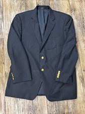 Lauren Ralph Lauren Navy Wool Blazer Sport Coat Men s 42 2 Gold Metal Buttons
