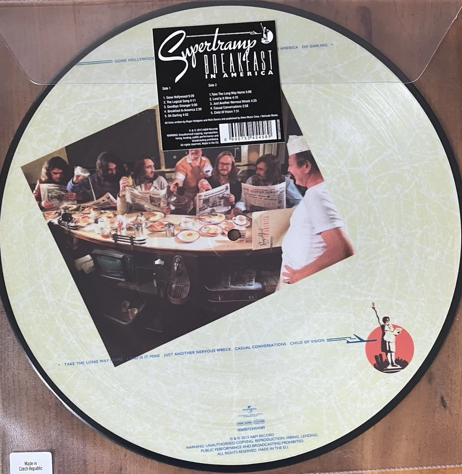 BREAKFAST IN AMERICA - SUPERTRAMP - PICTURE DISC VINYL LP *NEW* - Image 2 of 2