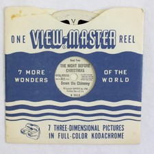 Vintage View Master Night Before Christmas Down The Chimney Reel 1958 B3822