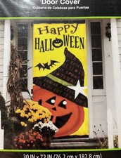 HALLOWEEN HAPPY HALLOWEEN DOOR COVER