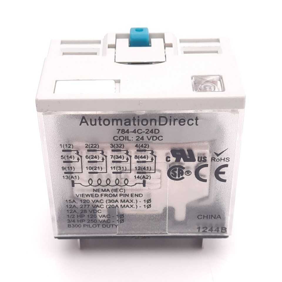 Relais Hermétique Dayton 4PDT 12VDC - Type Ice Cube - Modèle 1EHU4 - Pour Applications Électriques