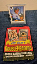 1989 Topps Double Headers All-Stars  - Open - Danny Jackson - 2 Cards + Holder