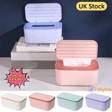 Wipes Dispenser Box Baby Wet Wipes Holder Home Tissue Storage Case With Lid UK