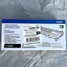 Genuine Brother TN-660 TN660 High Yield Toner Cartridge NEW/Sealed Box