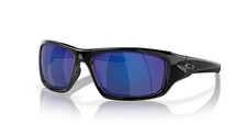 Neu Oakley Valve Sonnenbrille Poliert Schwarz Tief Blau Iridium Polarisierend