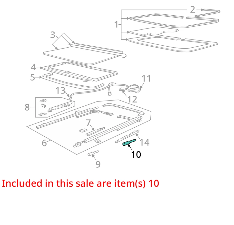Buick Oldsmobile Park Avenue 98 1991-2005 manguera ASM Sun RF HSG RR DRN 25720134 Foto 2 de 3
