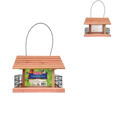 Kaytee Cedar Seed and Suet Feeder