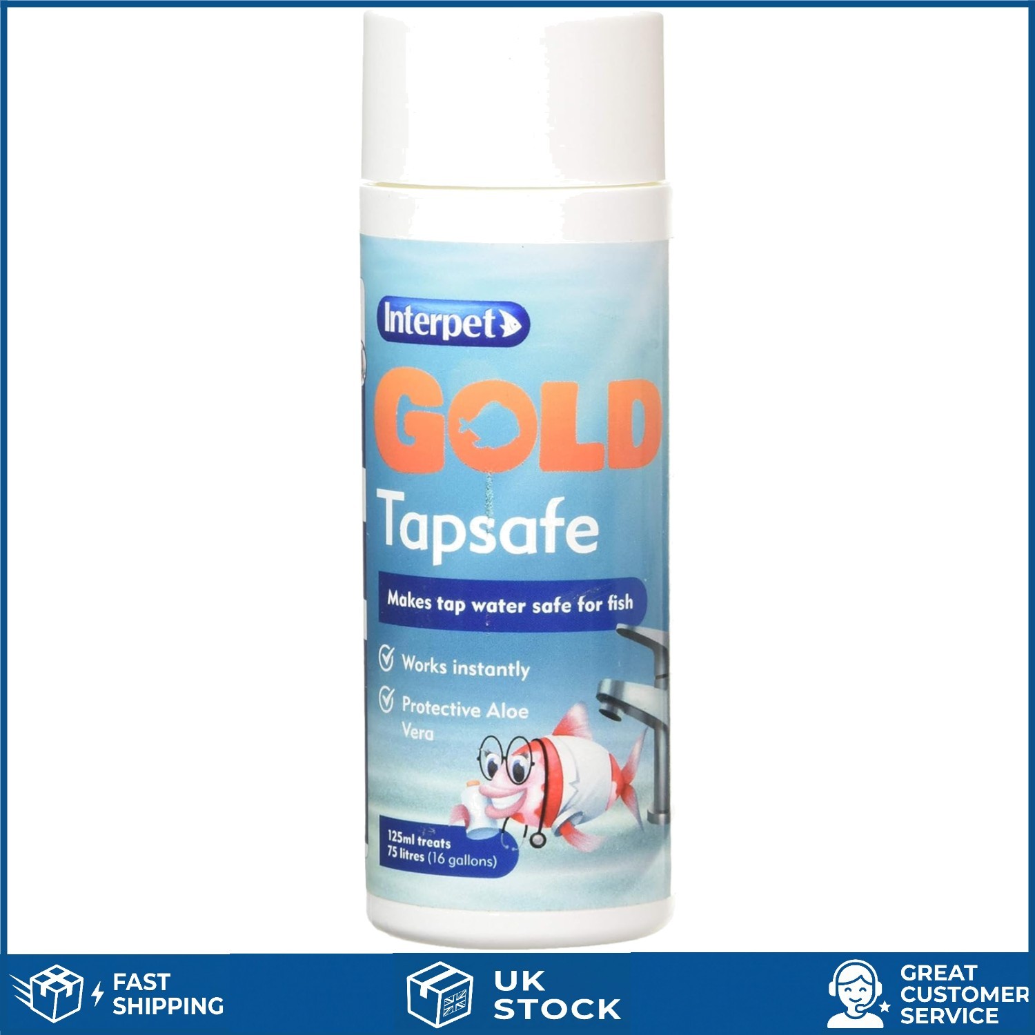 Interpet Gold Fish Tapsafe Water Conditioner Remove Chlorine in Coldwater Tanks - Image 4