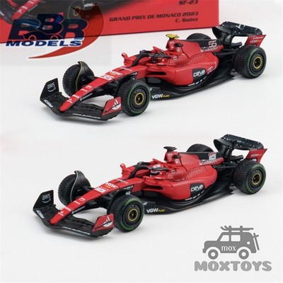 BBR 1:64 SF23 #16#55 C. Leclerc 2023 Monaco GP Diecast Model Car