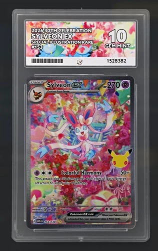 Sylveon ex 153/128 SIR Foil - Pokemon TCG 2026 30th Celebration ACE 10