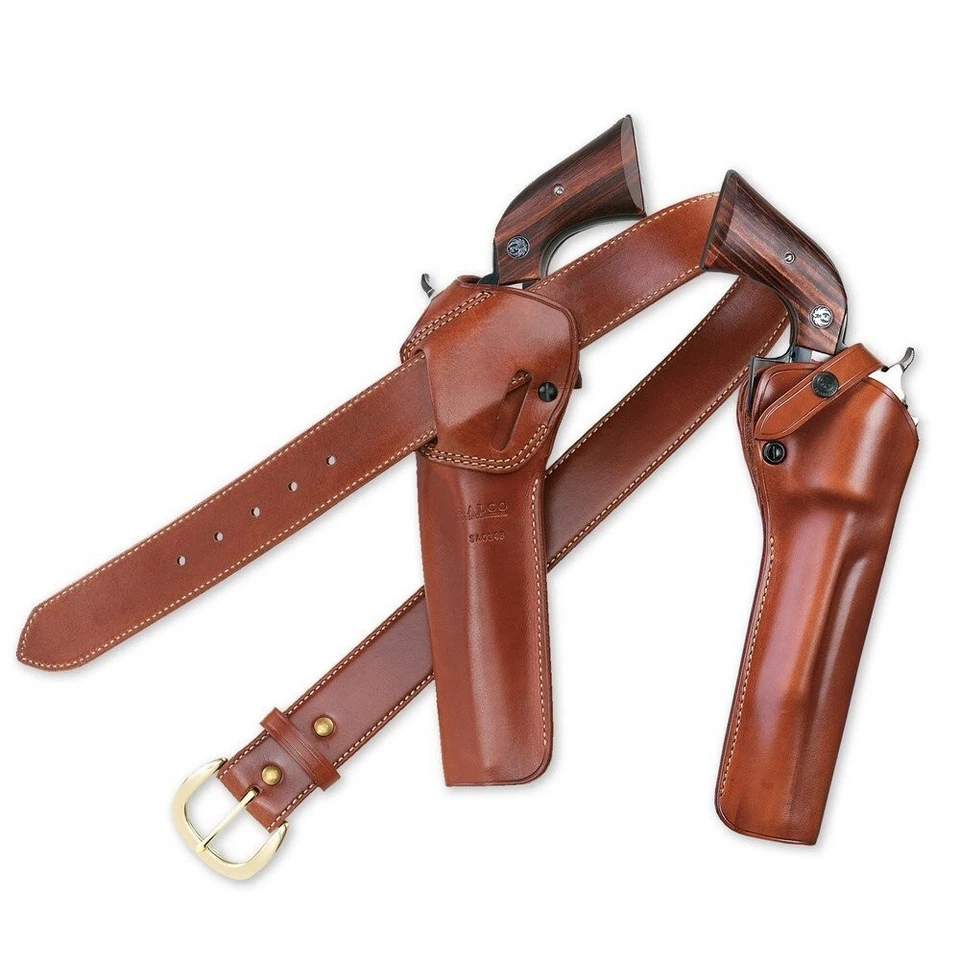 Galco Sao Strongside/Crossdraw Belt Holster For Colt .357 SAA 4 3/4" Tan - Image 4 of 4