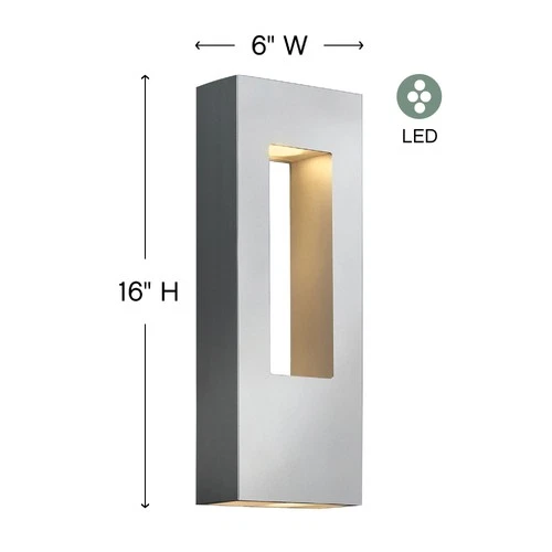 Hinkley Lighting 1648-LL Atlantis 2 Light 16" Tall Dark Sky - Bronze - Picture 3 of 12