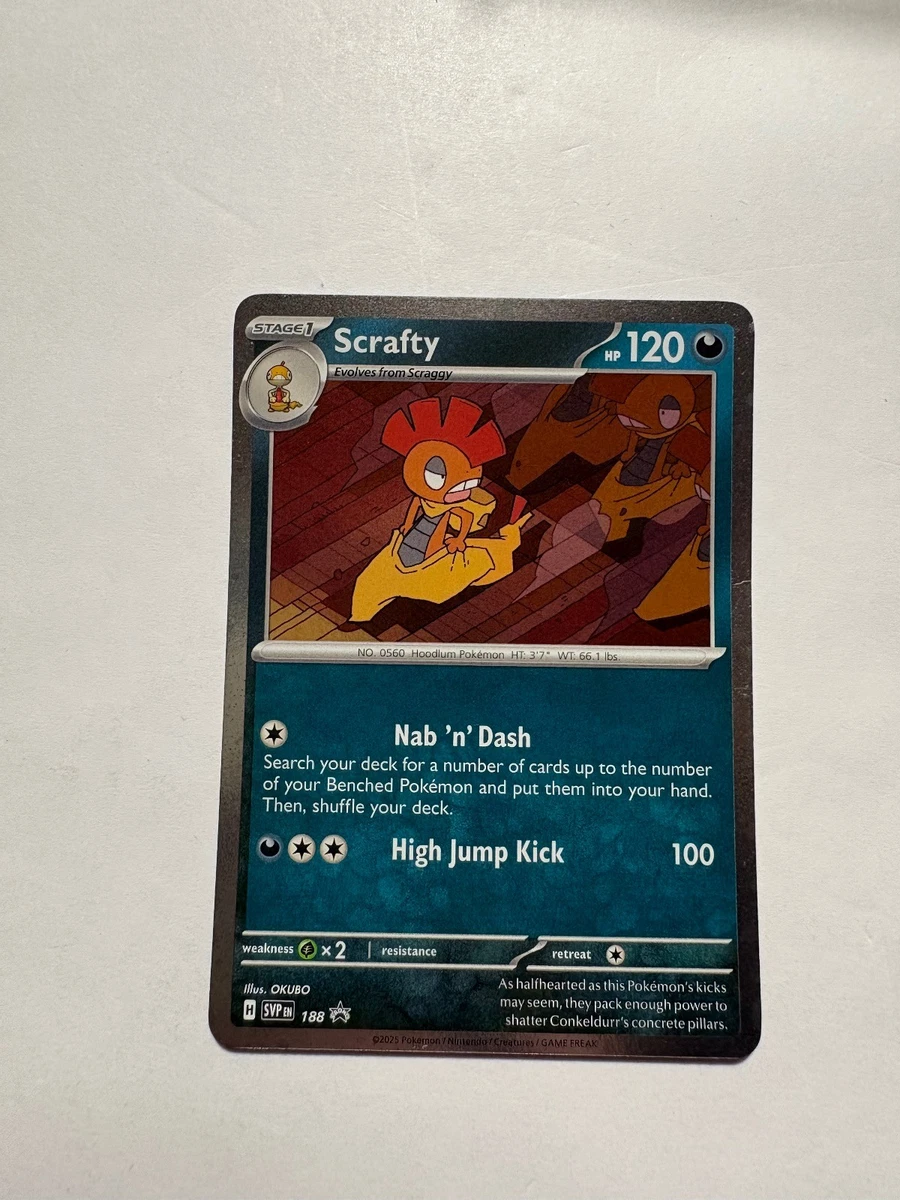 Scrafty Pokemon Card for sale | eBay