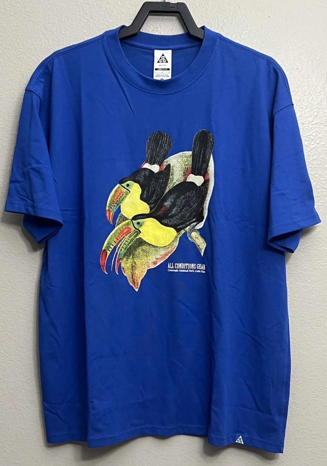 Nike ACG Dri-Fit Corcovado Costa Rica T-Shirt Top Mens Size Large HJ0792 480 L
