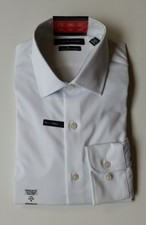 Tommy Hilfiger Mens 15.5 34/35 TH Flex Dress Shirt White Regular Fit Stretch New