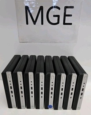 Lot of (100) HP EliteDesk 800 G5 i5-9500T 2.2GHz 8GB Mini/Micro PC