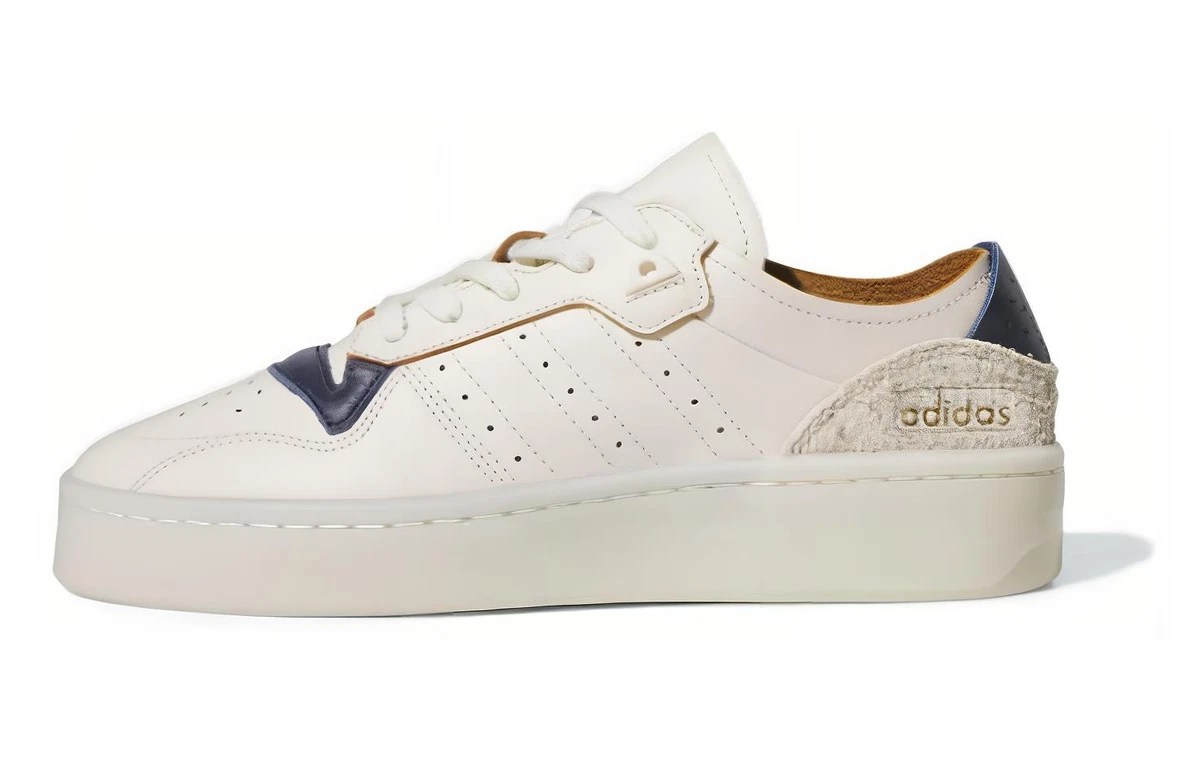 Adidas Mens Size 13 Rivalry Low White Navy Casual Sneakers Shoes Y2K Adidas Rivalry Homme Rivalry Adidas Y Homme Zapatillas  main image 2