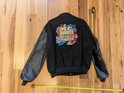 MC HAMMER Let's Get It Started Album Letterman jacket Rare Vintage 90s 
