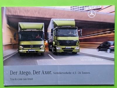 MERCEDES-BENZ ATEGO UND AXOR LKW 6,5-26 Tonnen Brochure Prospekt 09/2009