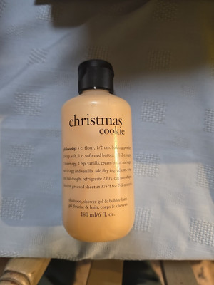 Philosophy Christmas Cookie Shampoo, Shower Gel & Bubble Bath 6 oz SEALED