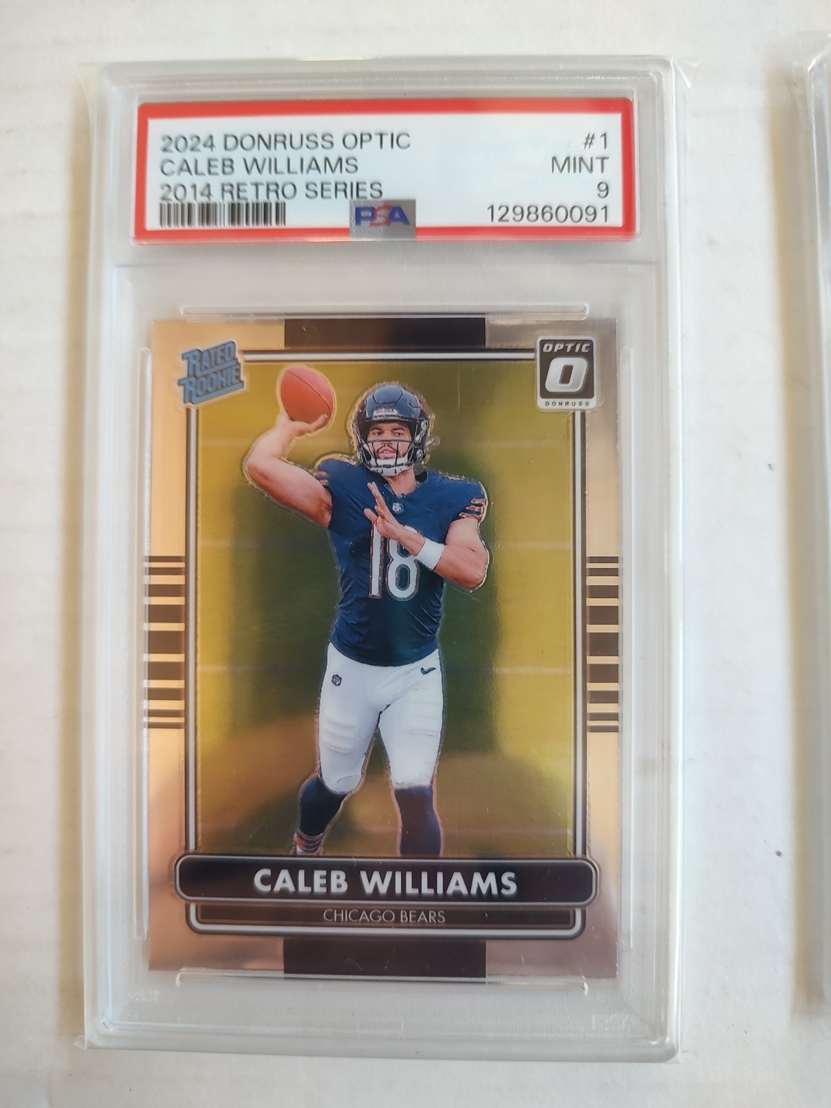 2024 Optic Caleb Williams 2014 Retro Series PSA 9
