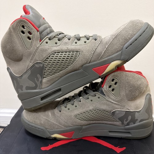 Jordan 5 Retro Camo Size 11 Pre-owned No Box Good Condition - Picture 3 of 7