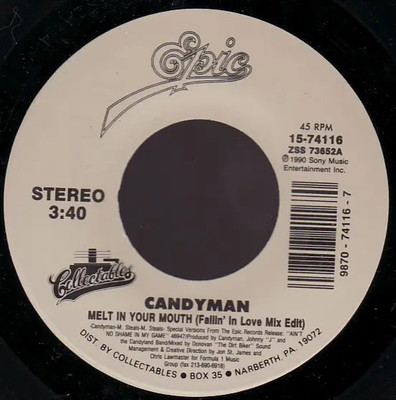 Candyman Knockin Boots / Melt In Your Mouth Vinyl Single 7inch Collectables