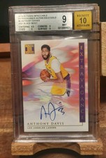 2019-20 Panini Impeccable Anthony Davis Auto Extravagance Black Box 1/1 BGS 9 🔥