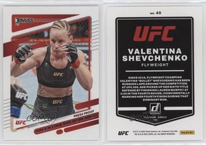 2022 Donruss UFC Press Proof Purple Valentina Shevchenko #40