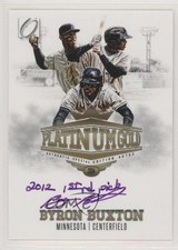 2014 Onyx Platinum Draft Gold Purple Ink 5/10 Byron Buxton #PG-BX Auto sd0