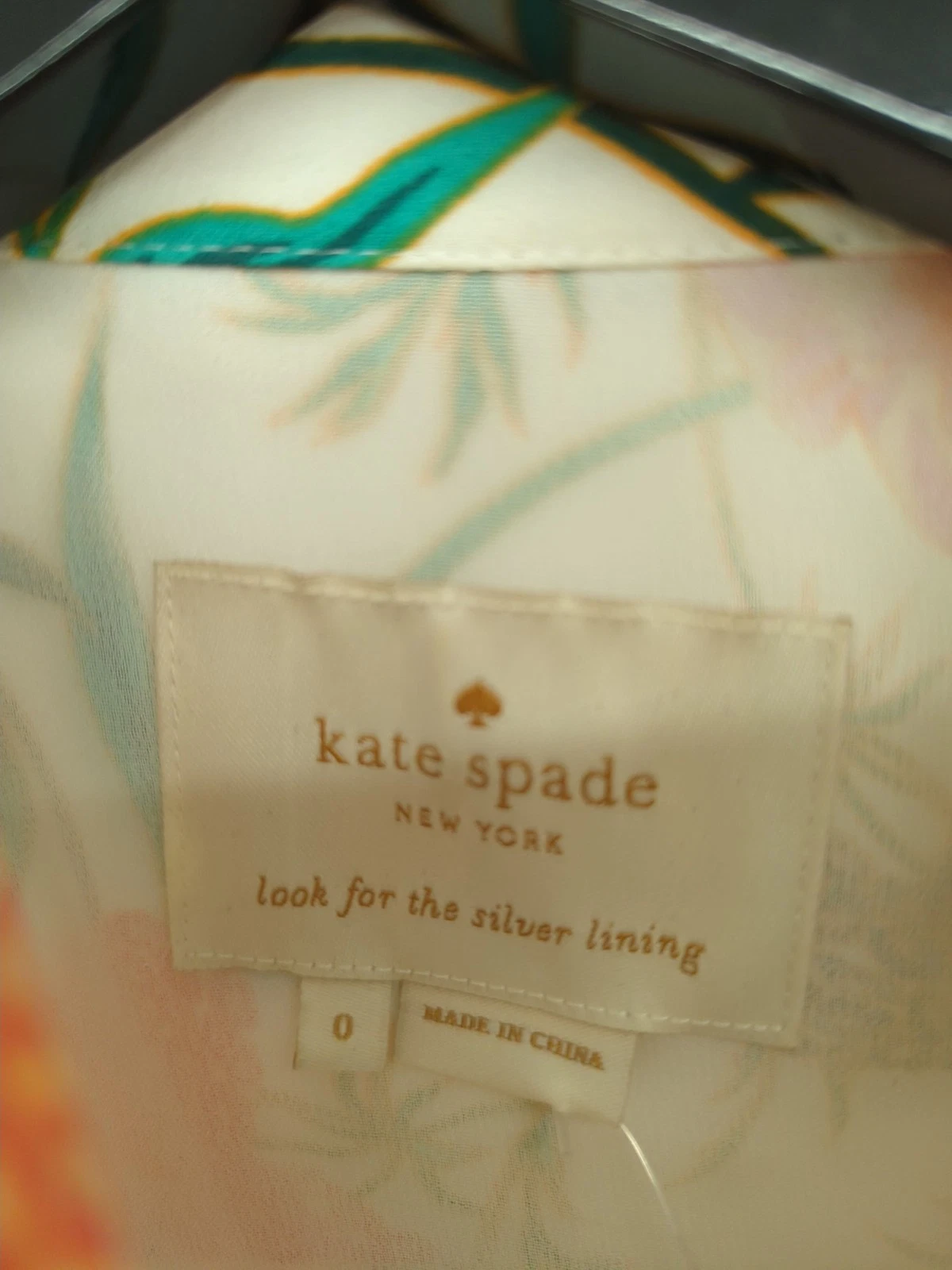 Abito midi donna Kate Spade XXS bianco 100% poliestere linea A