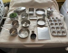 Vintage Lot of 24 Mixed Pieces of Toy Aluminum Cookware