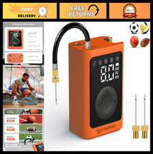 Electric Ball Pump for Sports - Rechargeable 3200mAh, Inflates  Deflates Balls