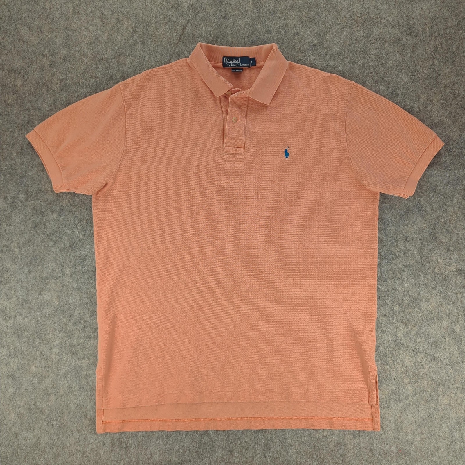 Polo Ralph Lauren Polo Shirt Mens Large Pink Classic Fit Short Sleeve Cotton