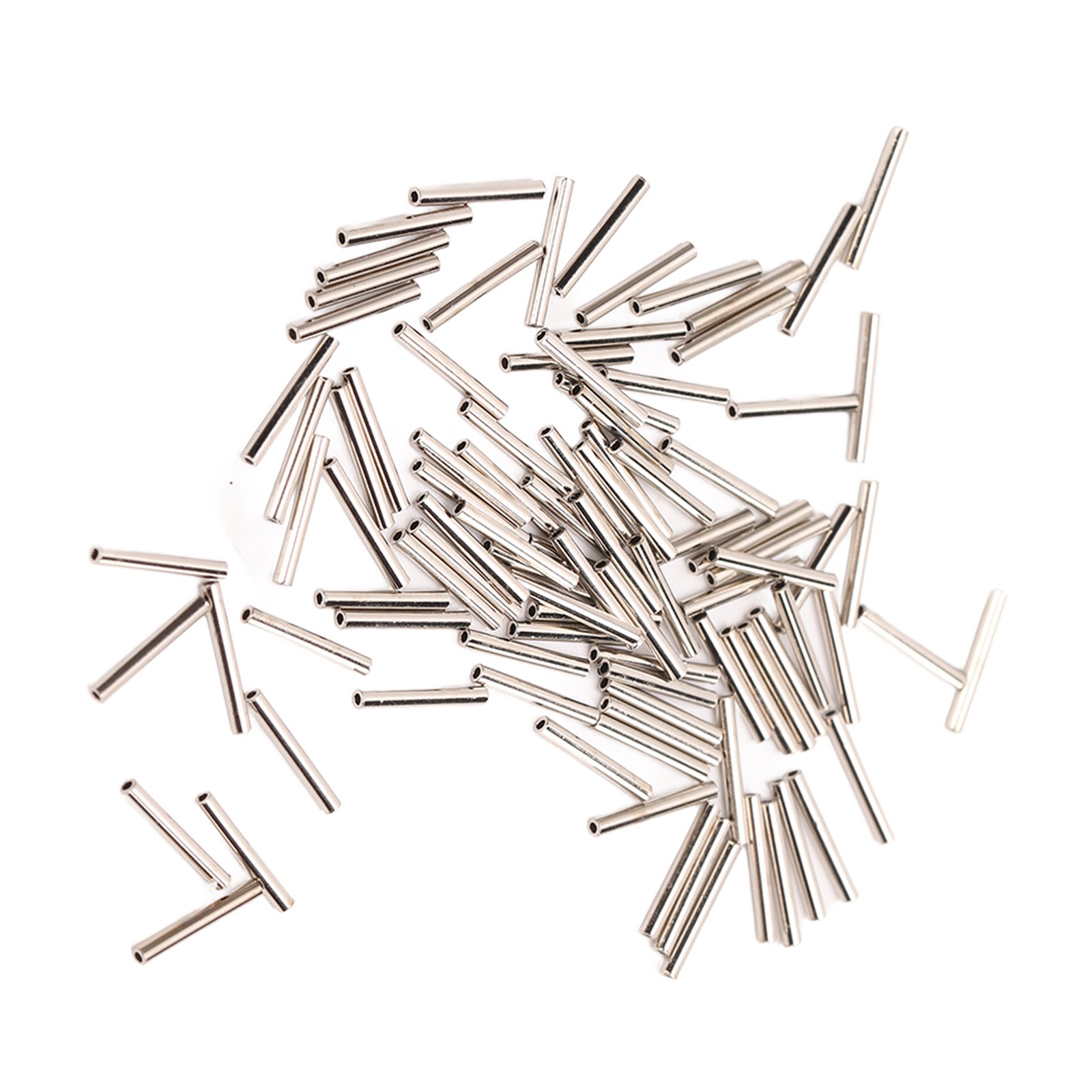 100 Pcs Single Barrel Crimp Sleeves Kit Corrosion Resistant Stainless Steel Crim