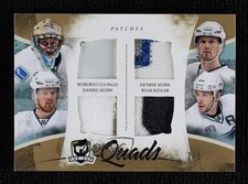 2010-11 The Cup Quads Jerseys 2/5 Ryan Kesler Roberto Luongo Quad Patch HOF s9v